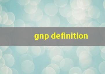 gnp definition